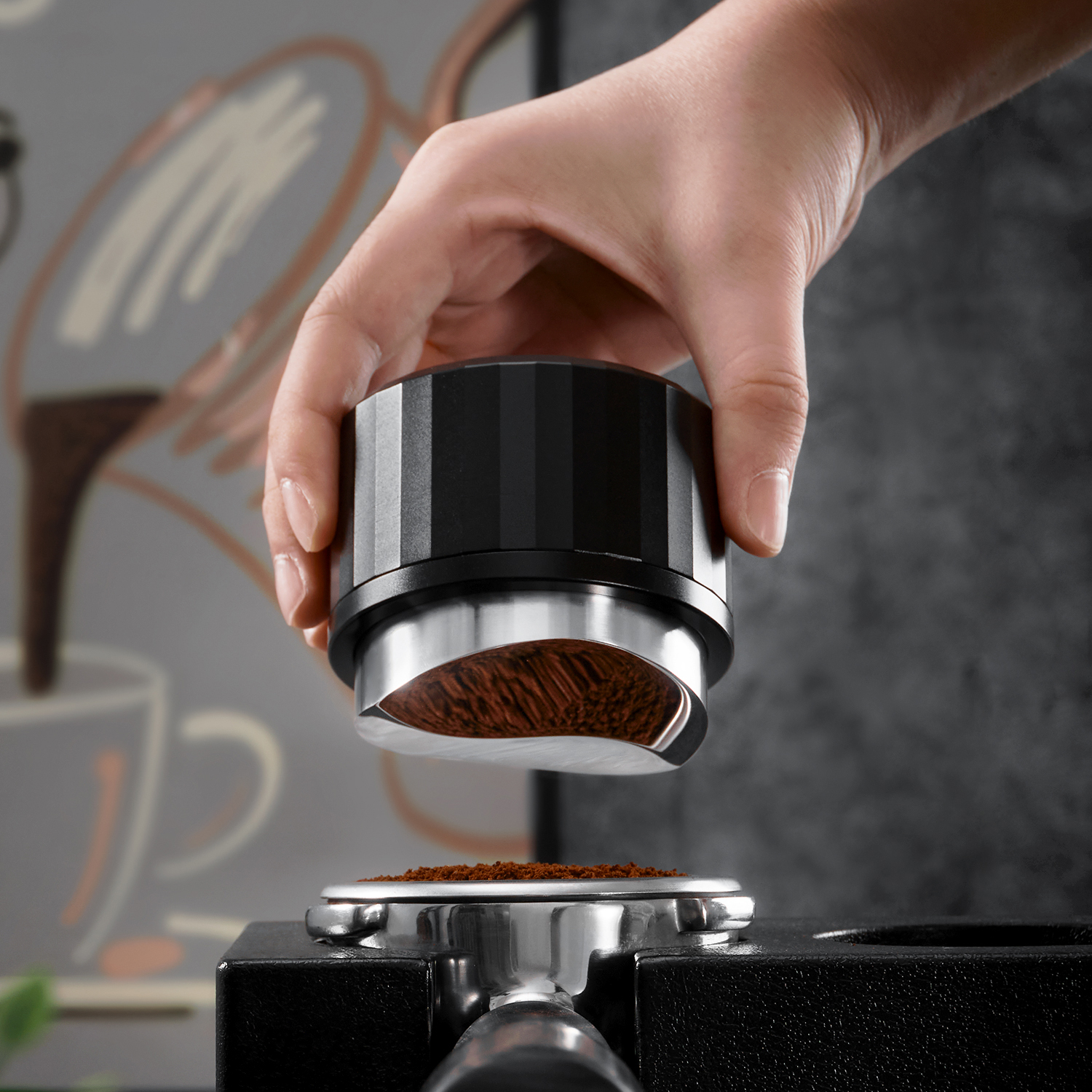 Coffee Distribution Tool - BANLEE Gravity Automatic Adjustable Coffee Distributor