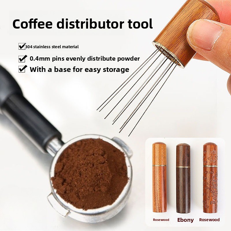 Wood Stainless Steel Coffee Po – Coffee Distribution Tool recenzja i cena