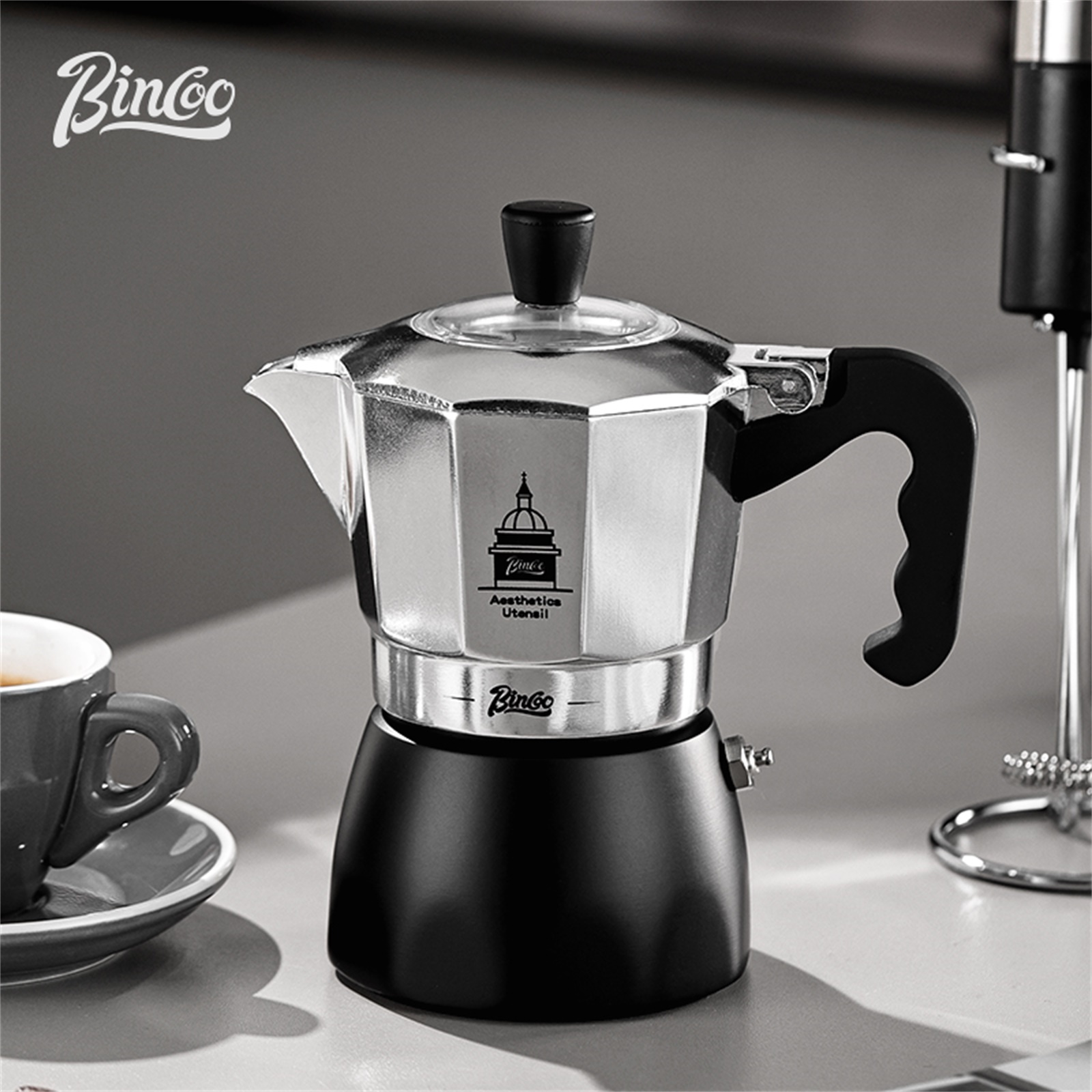 BINCOO Double Valve Moka Pot，E – Coffee Equipment Espresso recenzja i cena