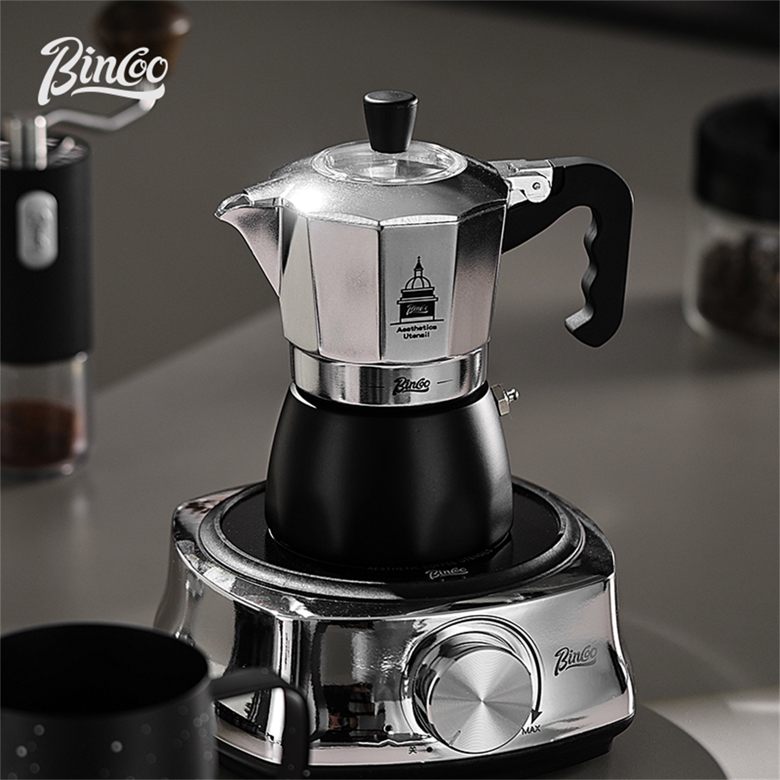 BINCOO Double Valve Moka Pot，E – Coffee Equipment Espresso recenzja i cena