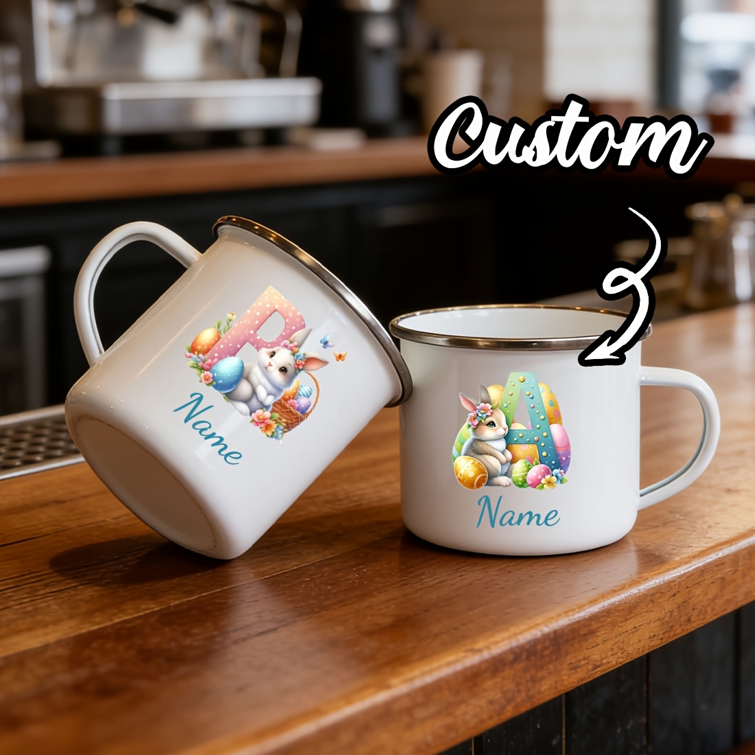 Personalized Mug Floral Initia – Coffee Equipment Names recenzja i cena