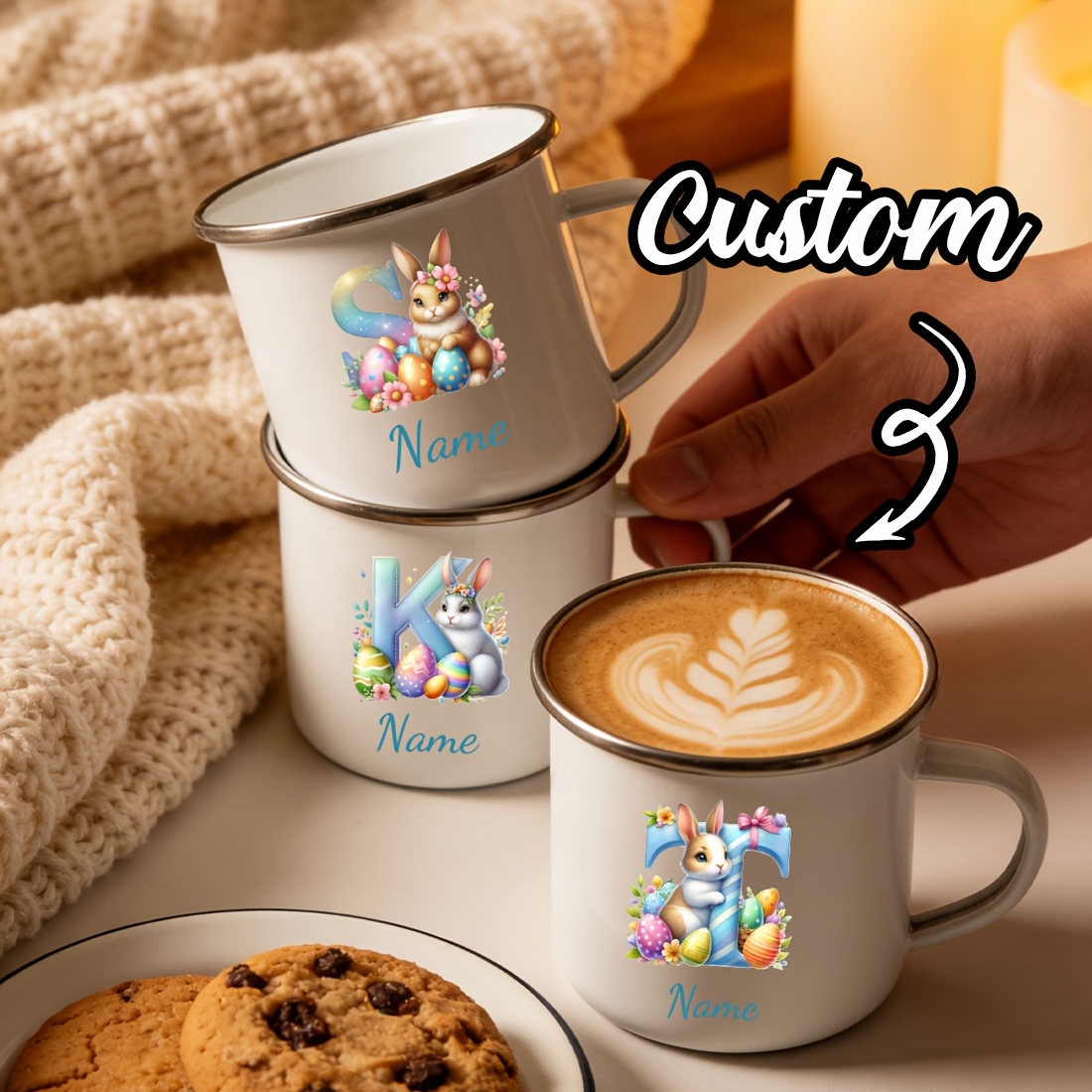 Personalized Mug Floral Initia – Coffee Equipment Names recenzja i cena