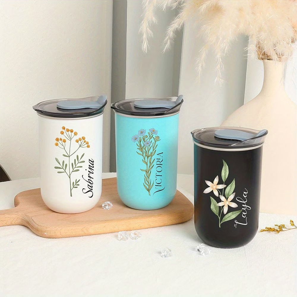 Customized birthday floral mug – Coffee Equipment Names recenzja i cena