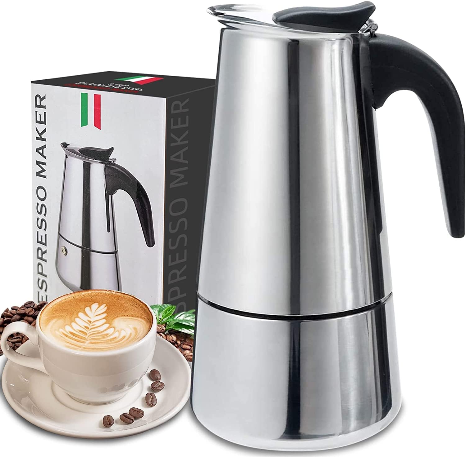 4/6/9 Cups Moka Pot Caffe Mach – Coffee Equipment Espresso recenzja i cena