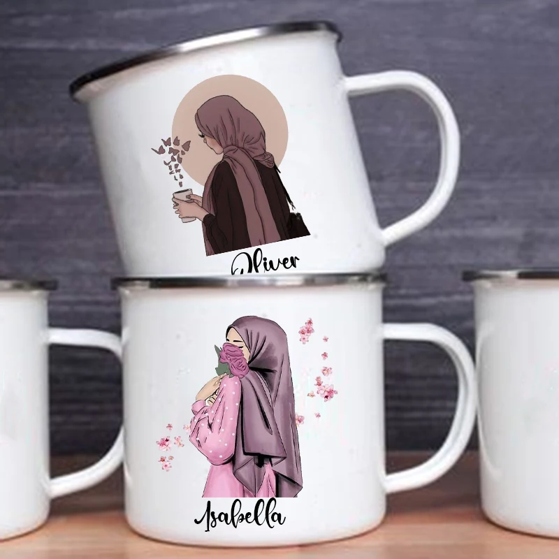 Personalised Hijabi Girl Print – Coffee Equipment Names recenzja i cena