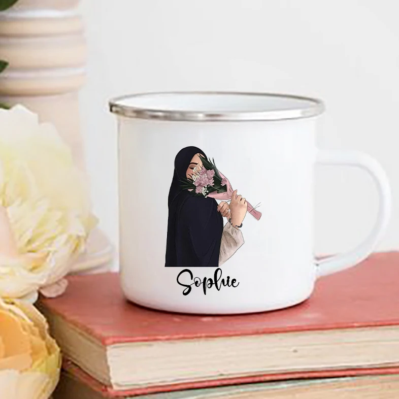 Personalised Hijabi Girl Print – Coffee Equipment Names recenzja i cena